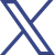 x logo and link